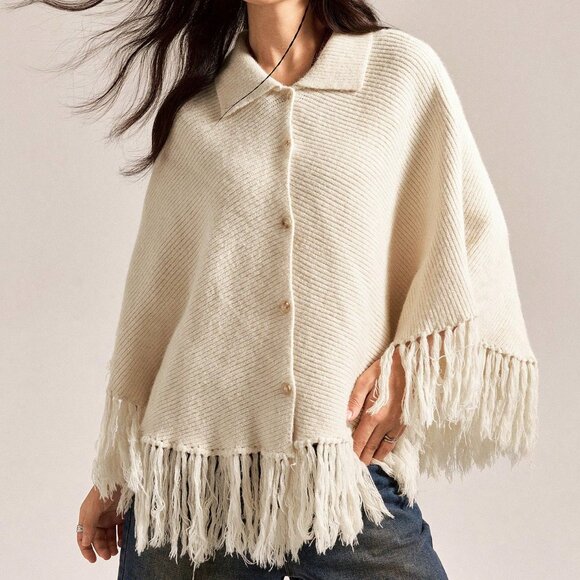 Casual Multicolor Women's Batwing Sleeve Commute Cardigan - Picture 7 of 9